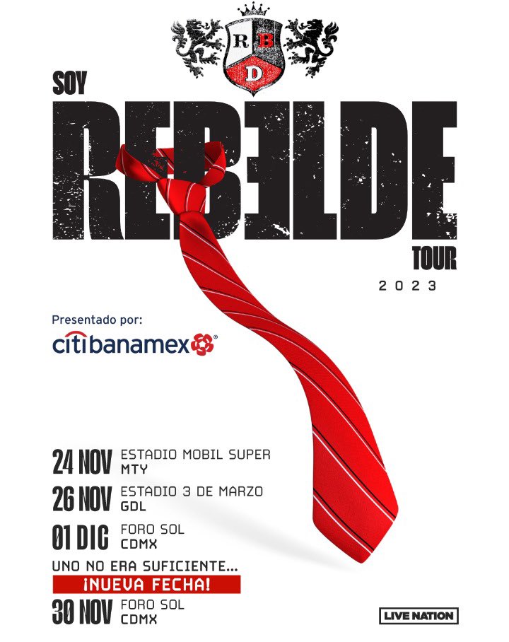 RBD nueva fecha, concierto en Ciudad de México