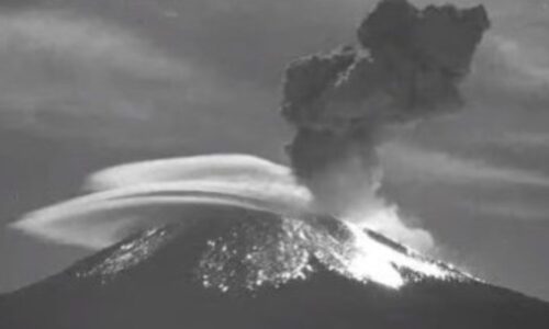 Volcán Popocatépetl: actividad en enero de 2023